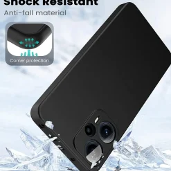 Xiaomi Poco F5 5G - Slim Silikon Backcover Schwarz