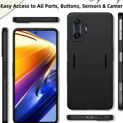 Xiaomi Poco F4 GT - Slim Silikon Backcover Schwarz