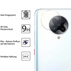 Xiaomi Poco F2 Pro - 9H Displayschutzfolie 2x Display & Kamera