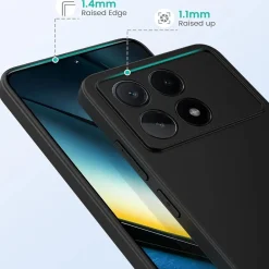Xiaomi Poco F6 Pro - Slim Silikon Backcover Schwarz