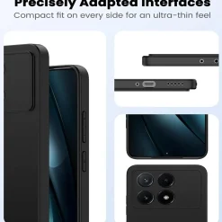 Xiaomi Poco F6 Pro - Slim Silikon Backcover Schwarz