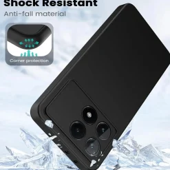 Xiaomi Poco F6 Pro - Slim Silikon Backcover Schwarz