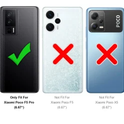 Xiaomi Poco F5 Pro 5G - Slim Silikon Backcover Schwarz