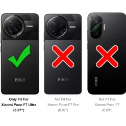 Xiaomi Poco F7 Ultra - Klapphülle mit Kartenfächern