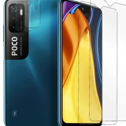 Xiaomi Poco M3 - 9H Displayschutzfolie 2x Display & Kamera