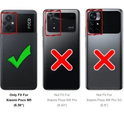 Xiaomi Poco M5 - Klapphülle mit Kartenfächern