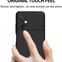 Xiaomi Poco M5 - Slim Silikon Backcover Schwarz