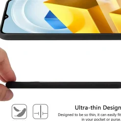 Xiaomi Poco M5 - Slim Silikon Backcover Schwarz