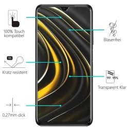 Xiaomi Poco M3 - 2x 9H Panzer Glasfolie, Displayfolie