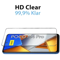 Xiaomi Poco M4 Pro - 9H Displayschutzfolie 2x Display & Kamera