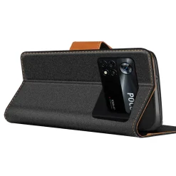 Xiaomi Poco M4 Pro - Jeanslook Klapphülle mit Kartenfach