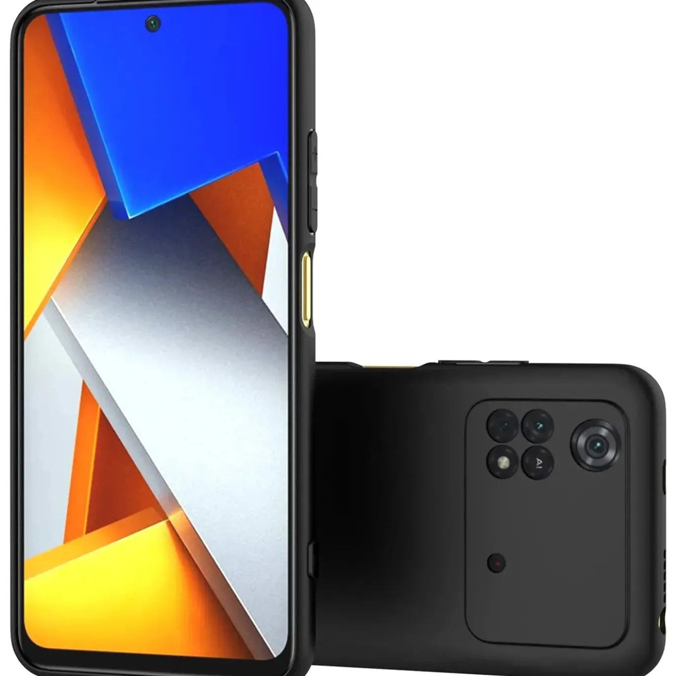 Xiaomi Poco M4 Pro - Slim Silikon Backcover Schwarz