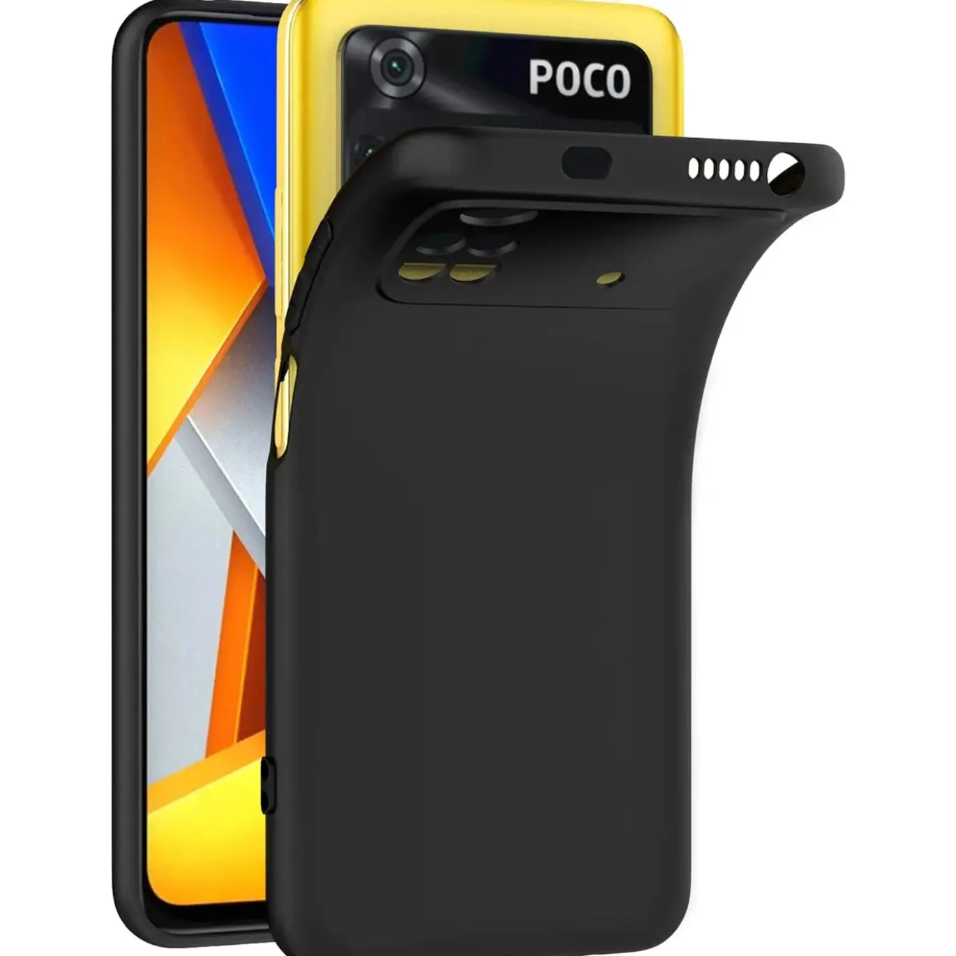 Xiaomi Poco M4 Pro - Slim Silikon Backcover Schwarz