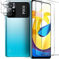 Xiaomi Poco M4 Pro 5G - 9H Displayschutzfolie 2x Display & Kamera