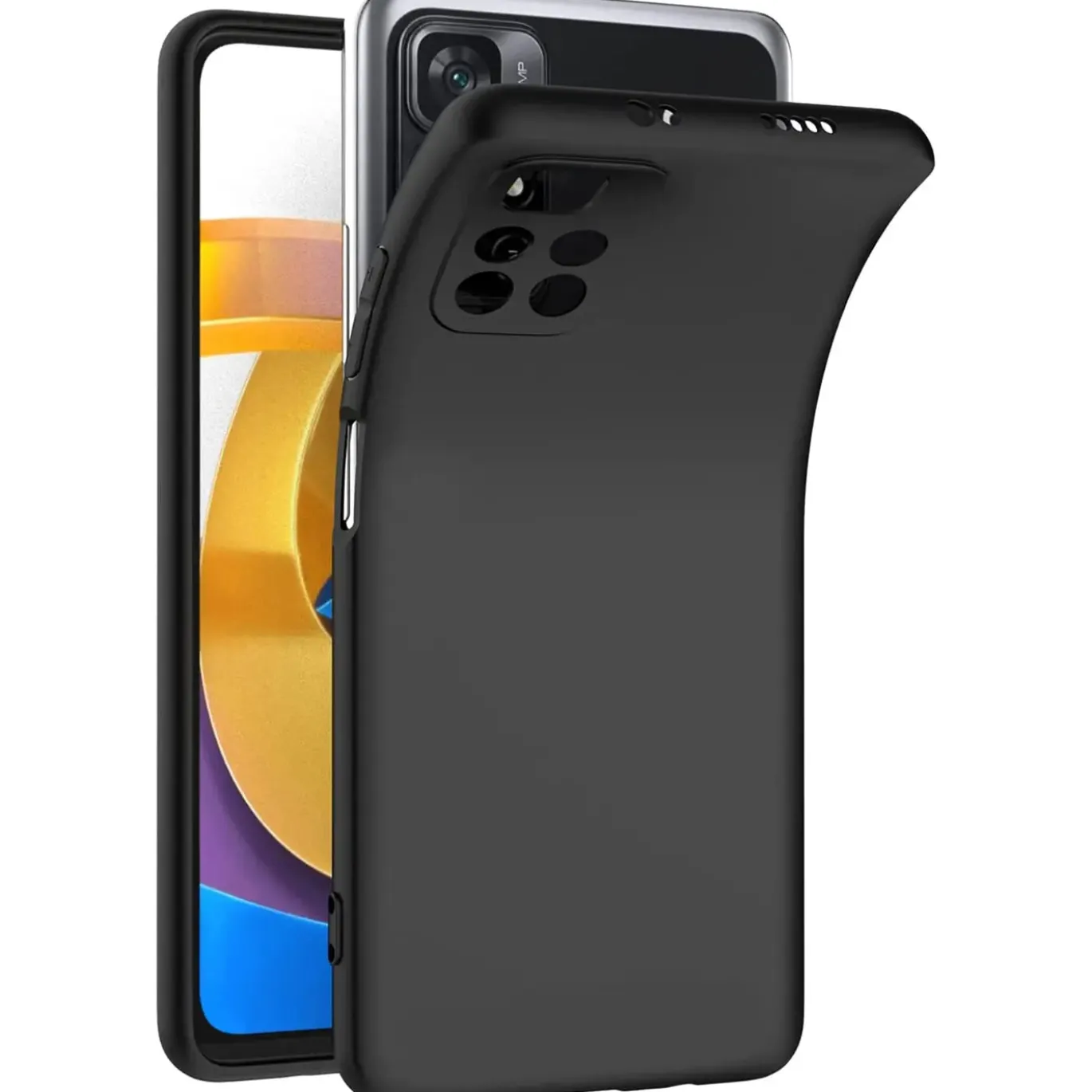 Xiaomi Poco M4 Pro 5G - Slim Silikon Backcover Schwarz