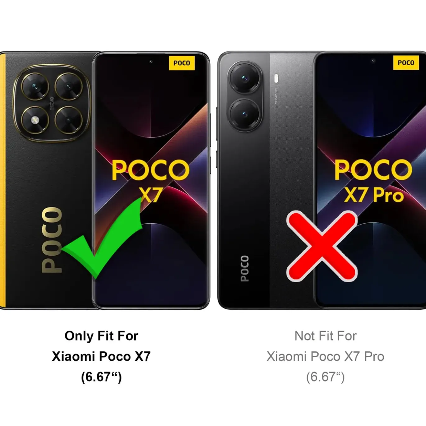 Xiaomi Poco X7 - Klapphülle mit Kartenfächern