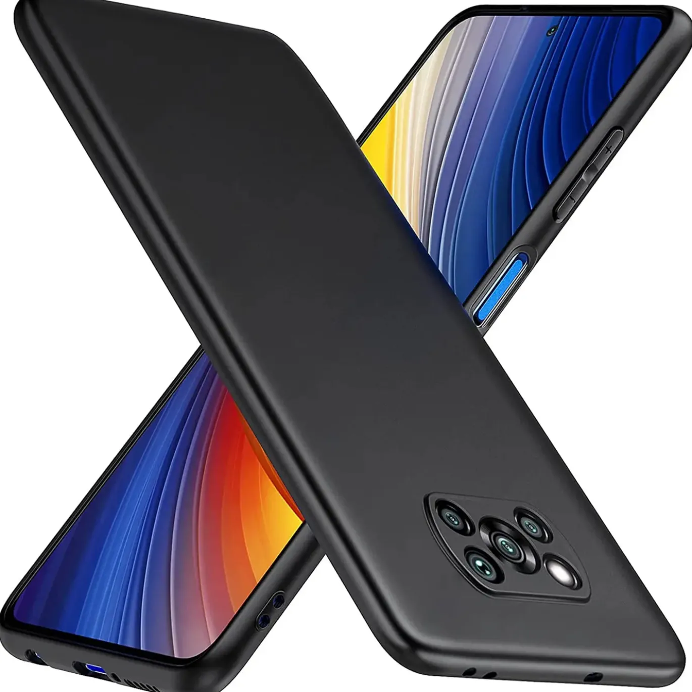 Xiaomi Poco X3 / X3 Pro - Slim Silikon Backcover Schwarz