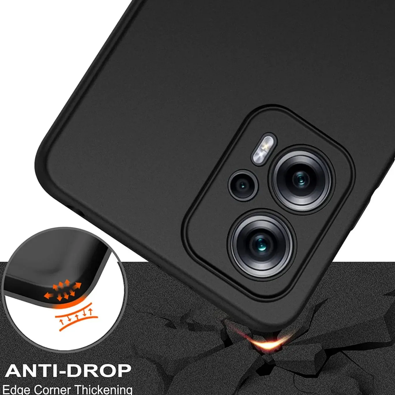 Xiaomi Poco X4 GT - Slim Silikon Backcover Schwarz