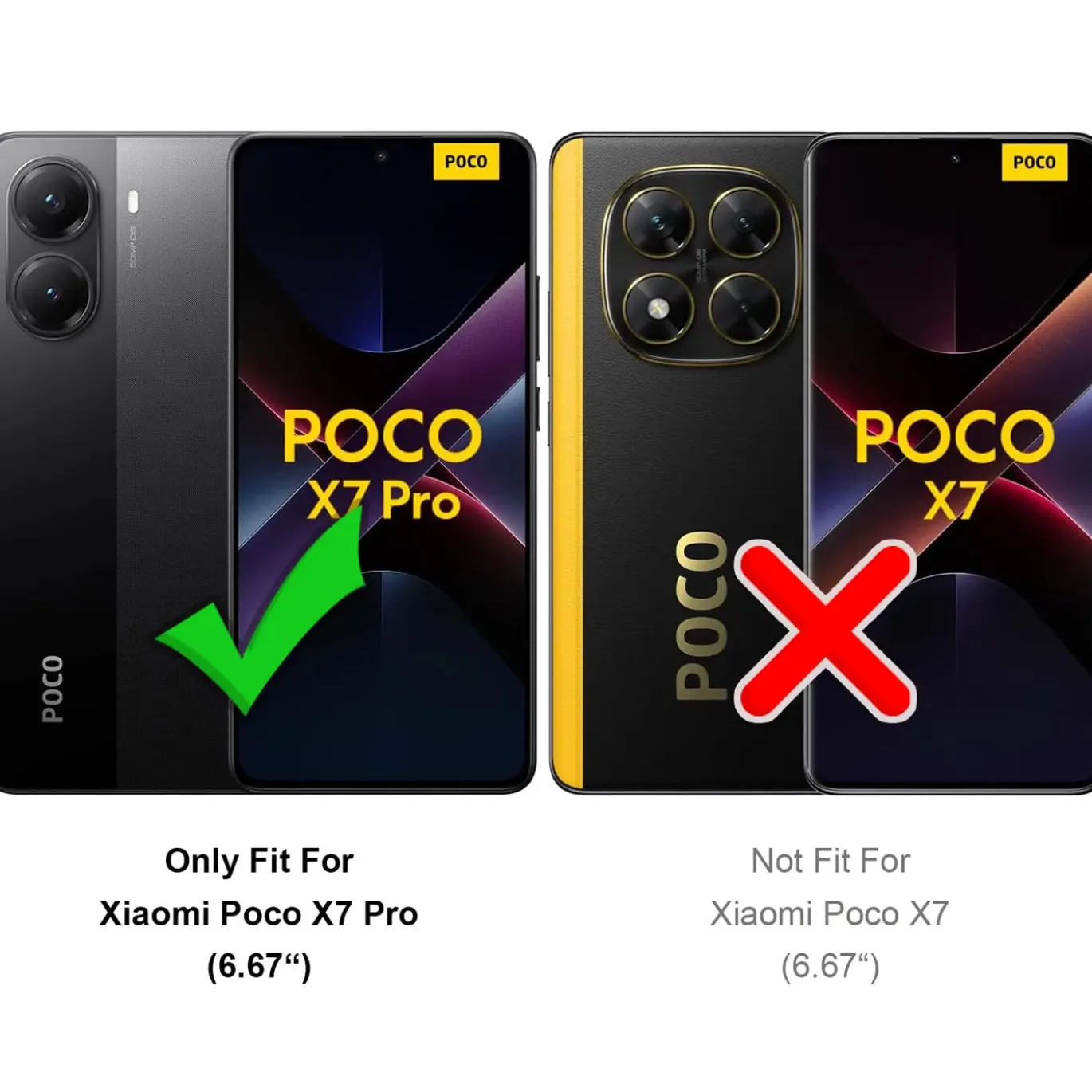 Xiaomi Poco X7 Pro - Klapphülle mit Kartenfächern