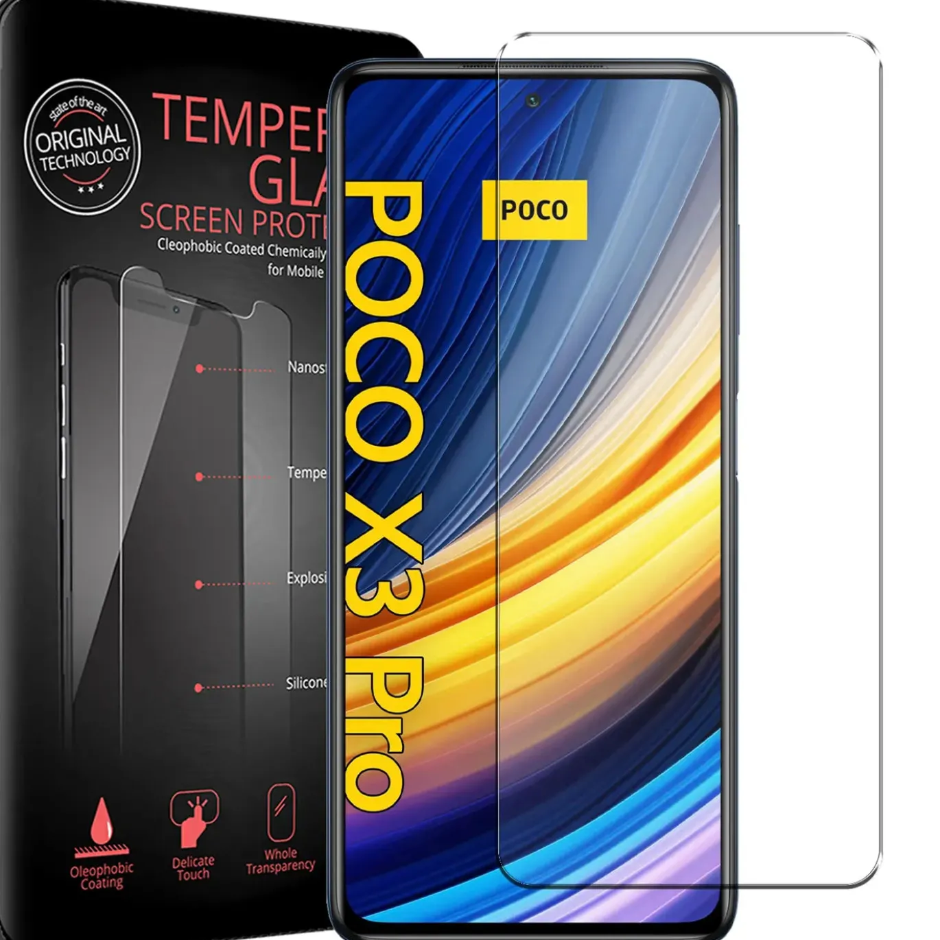 Xiaomi Poco X3 Pro - 2x 9H Panzer Glasfolie, Displayfolie
