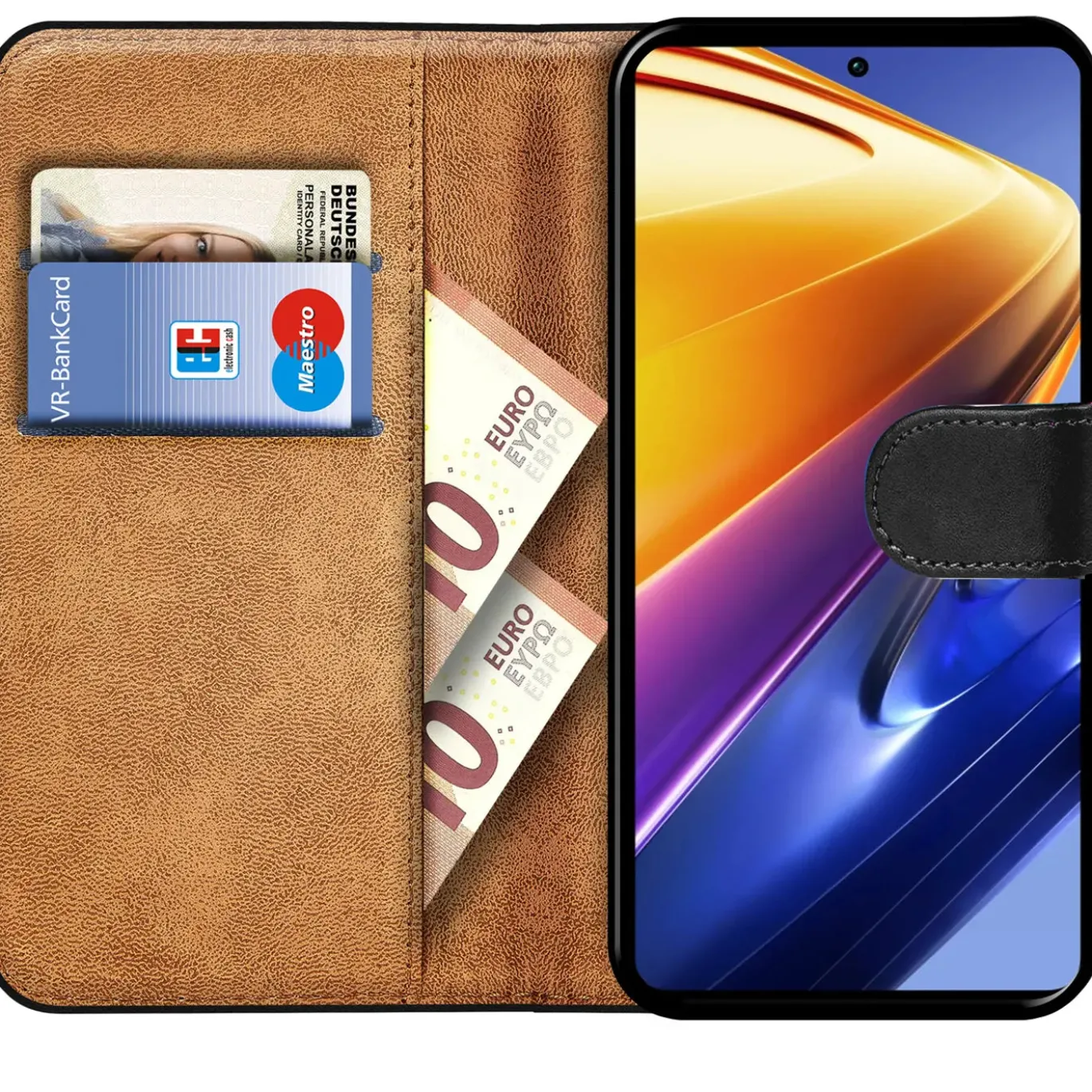 Xiaomi Poco X4 Pro 5G - Klapphülle mit Kartenfächern
