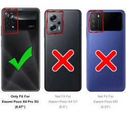 Xiaomi Poco X4 Pro 5G - Klapphülle mit Kartenfächern