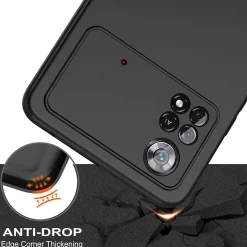 Xiaomi Poco X4 Pro 5G - Slim Silikon Backcover Schwarz