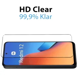 Xiaomi Redmi 12 - 9H Displayschutzfolie 2x Display & Kamera