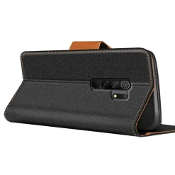 Xiaomi Redmi 9 - Jeanslook Klapphülle mit Kartenfach