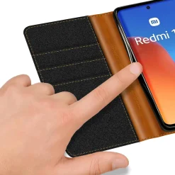 Xiaomi Redmi 12 - Jeanslook Klapphülle mit Kartenfach