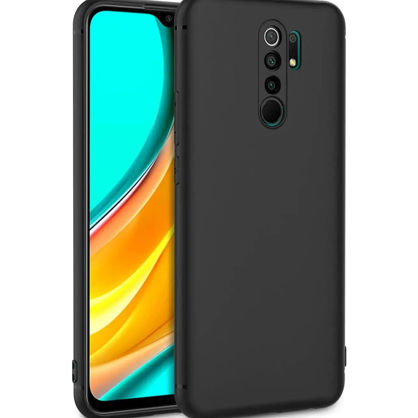 Xiaomi Redmi 9 - Slim Silikon Backcover Schwarz