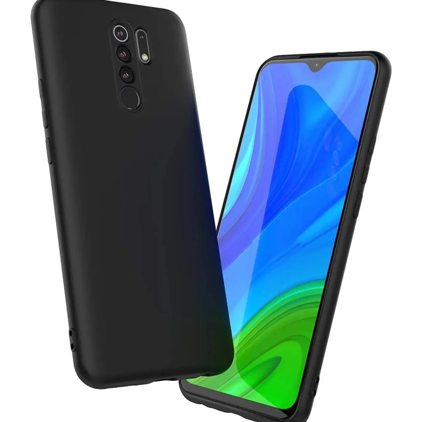 Xiaomi Redmi 9 - Slim Silikon Backcover Schwarz