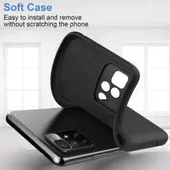 Xiaomi Redmi 10 - Slim Silikon Backcover Schwarz
