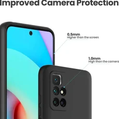 Xiaomi Redmi 10 - Slim Silikon Backcover Schwarz