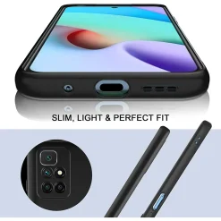 Xiaomi Redmi 10 - Slim Silikon Backcover Schwarz