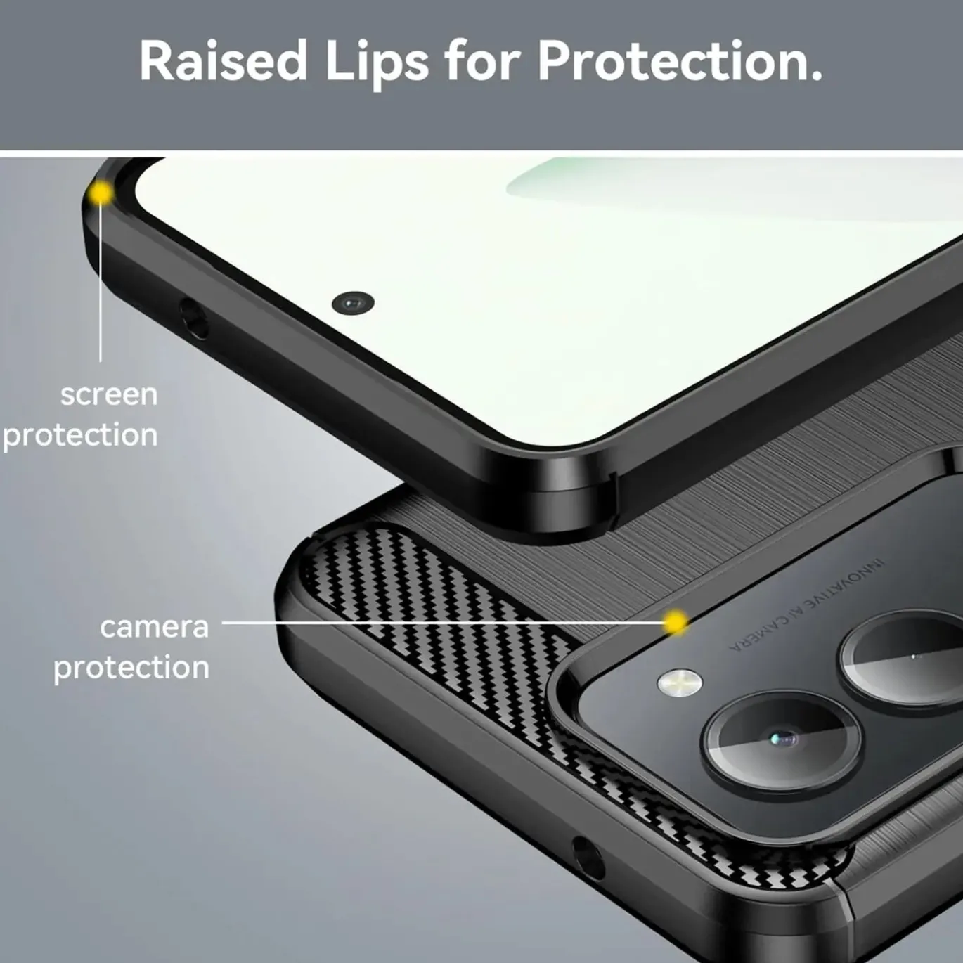 Xiaomi Redmi 15 4G/5G - Carbon Case Hülle, stoßfest