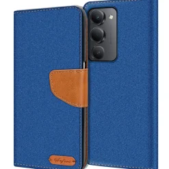 Xiaomi Redmi 15 4G/5G - Jeanslook Klapphülle mit Kartenfach