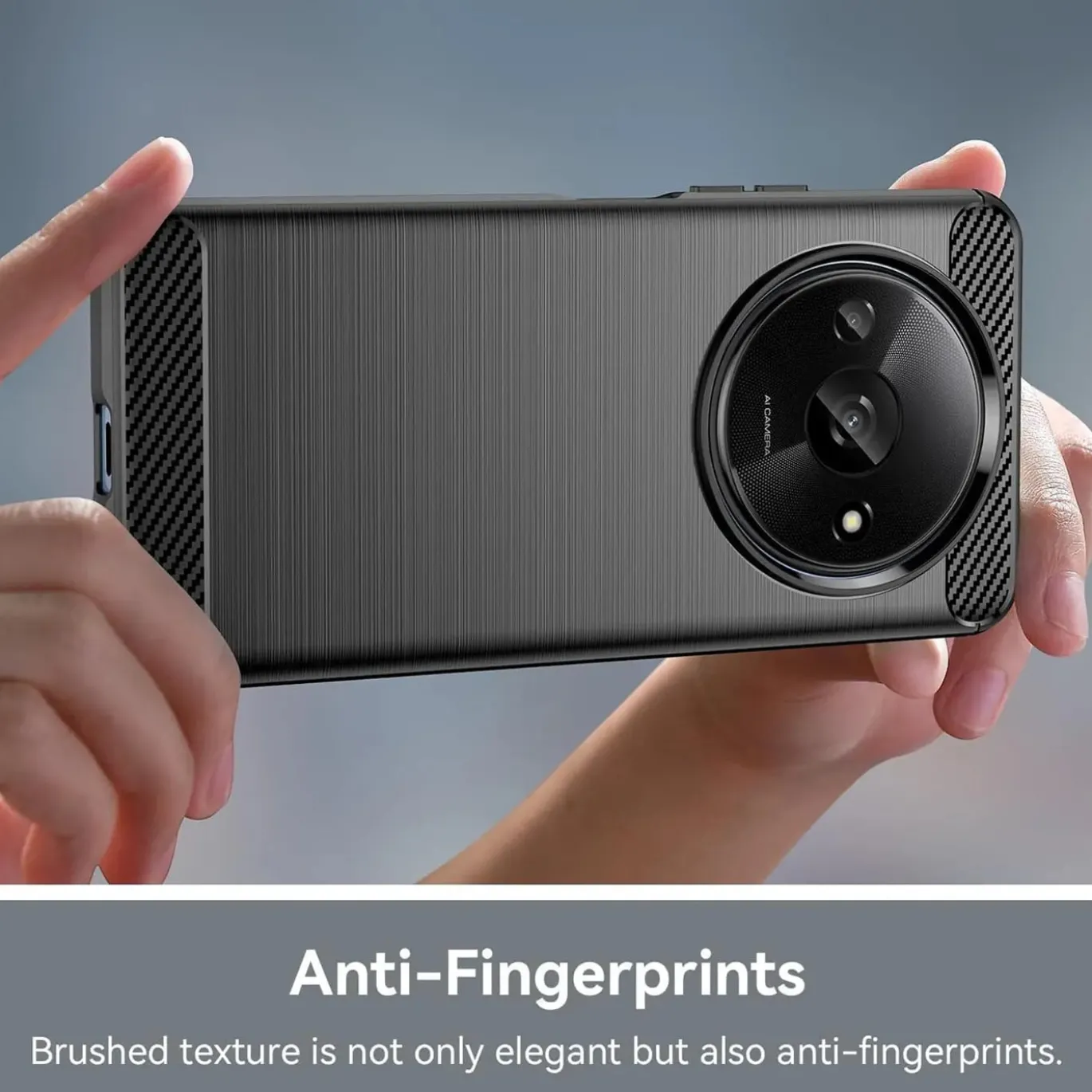 Xiaomi Redmi A3 - Carbon Case Hülle, stoßfest