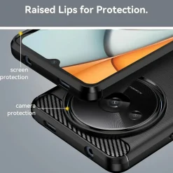 Xiaomi Redmi A3 - Carbon Case Hülle, stoßfest