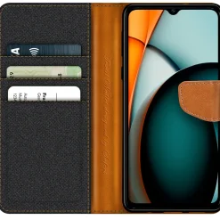 Xiaomi Redmi A3 - Jeanslook Klapphülle mit Kartenfach