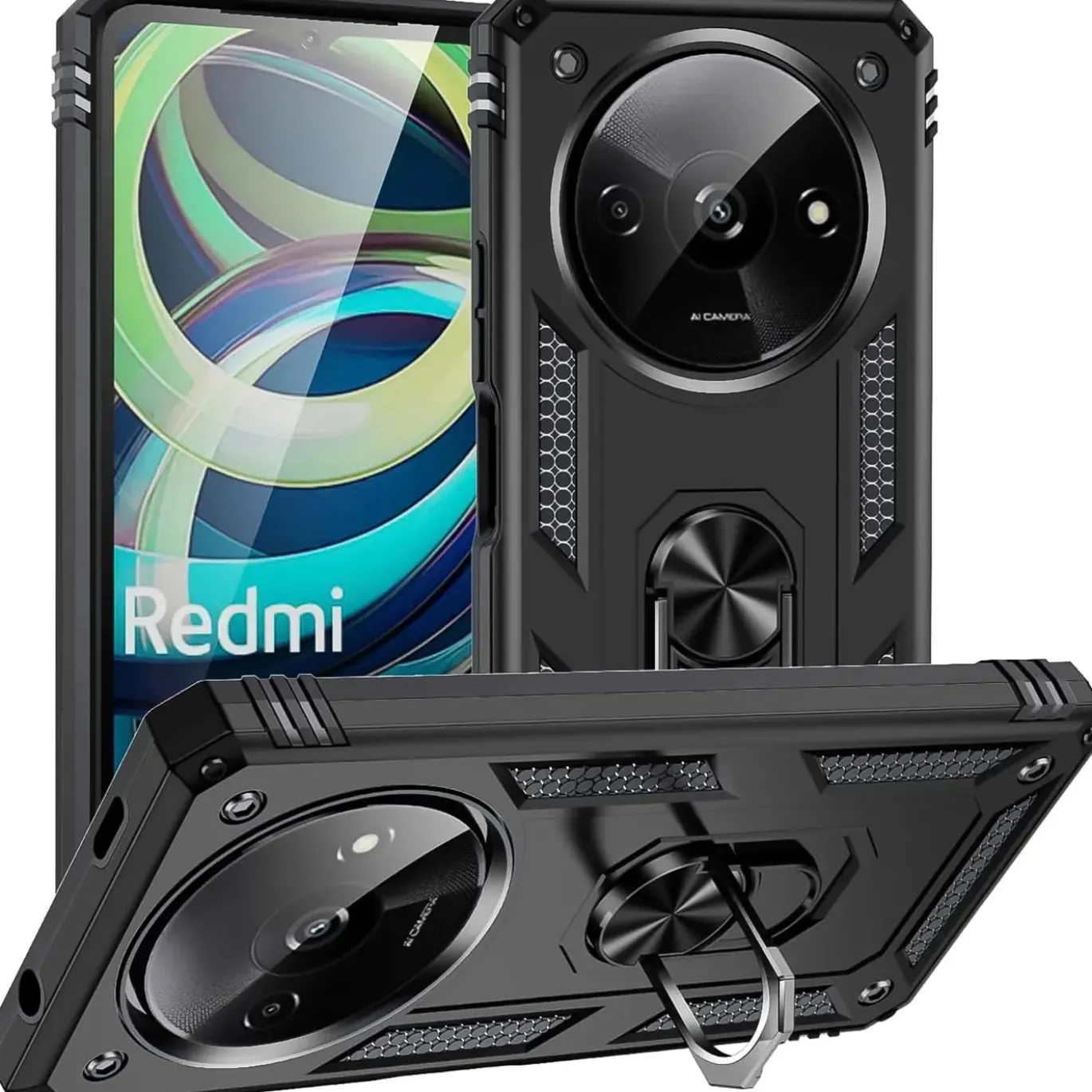 Xiaomi Redmi A3 - Outdoor Hardcase mit Ringhalter