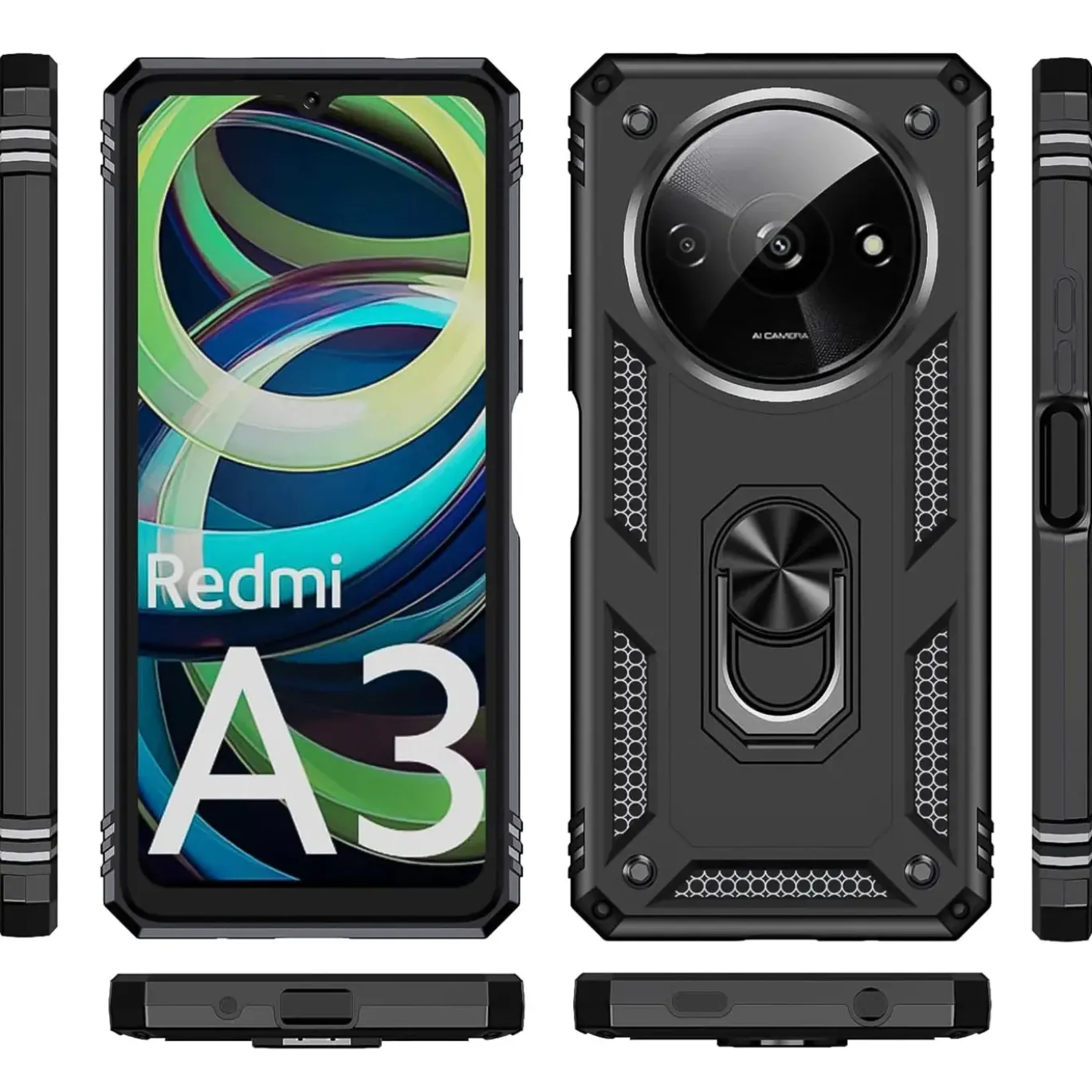 Xiaomi Redmi A3 - Outdoor Hardcase mit Ringhalter