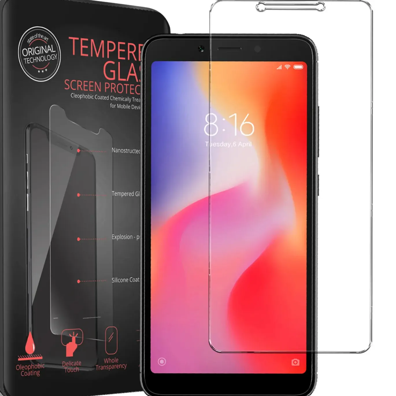 Xiaomi Redmi 6A - 2x 9H Panzer Glasfolie, Displayfolie