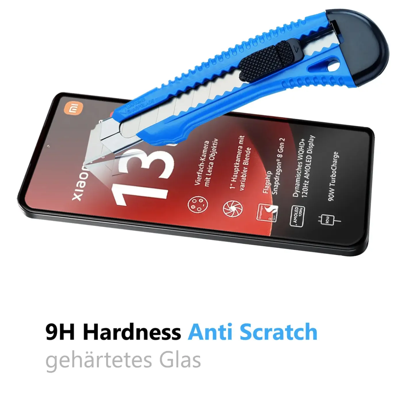 Xiaomi Redmi 14C - 9H Displayschutzfolie 2x Display & Kamera