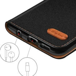 Xiaomi Redmi 14C - Jeanslook Klapphülle mit Kartenfach