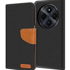 Xiaomi Redmi 14C - Jeanslook Klapphülle mit Kartenfach