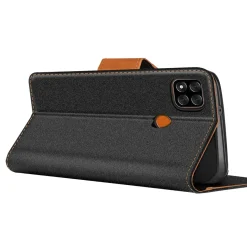 Xiaomi Redmi 9C - Jeanslook Klapphülle mit Kartenfach