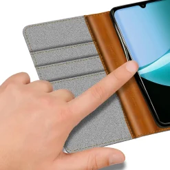 Xiaomi Redmi 15C - Jeanslook Klapphülle mit Kartenfach