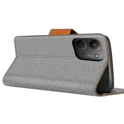Xiaomi Redmi 15C - Jeanslook Klapphülle mit Kartenfach