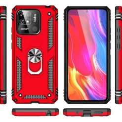 Xiaomi Redmi 10C - Outdoor Hardcase mit Ringhalter